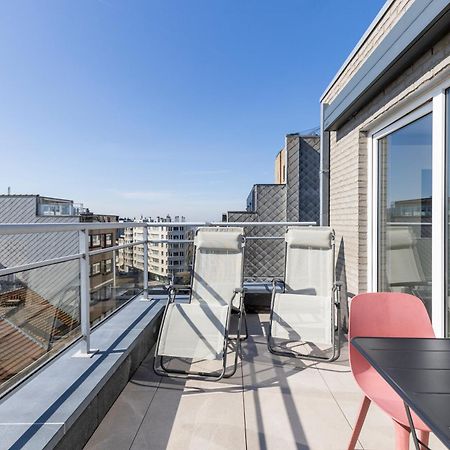 شقة Penthouse Bij Leopoldpark أوستيند المظهر الخارجي الصورة