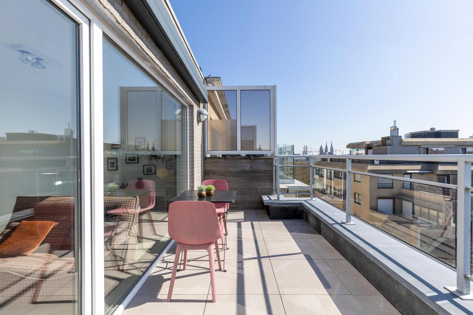 شقة Penthouse Bij Leopoldpark أوستيند المظهر الخارجي الصورة