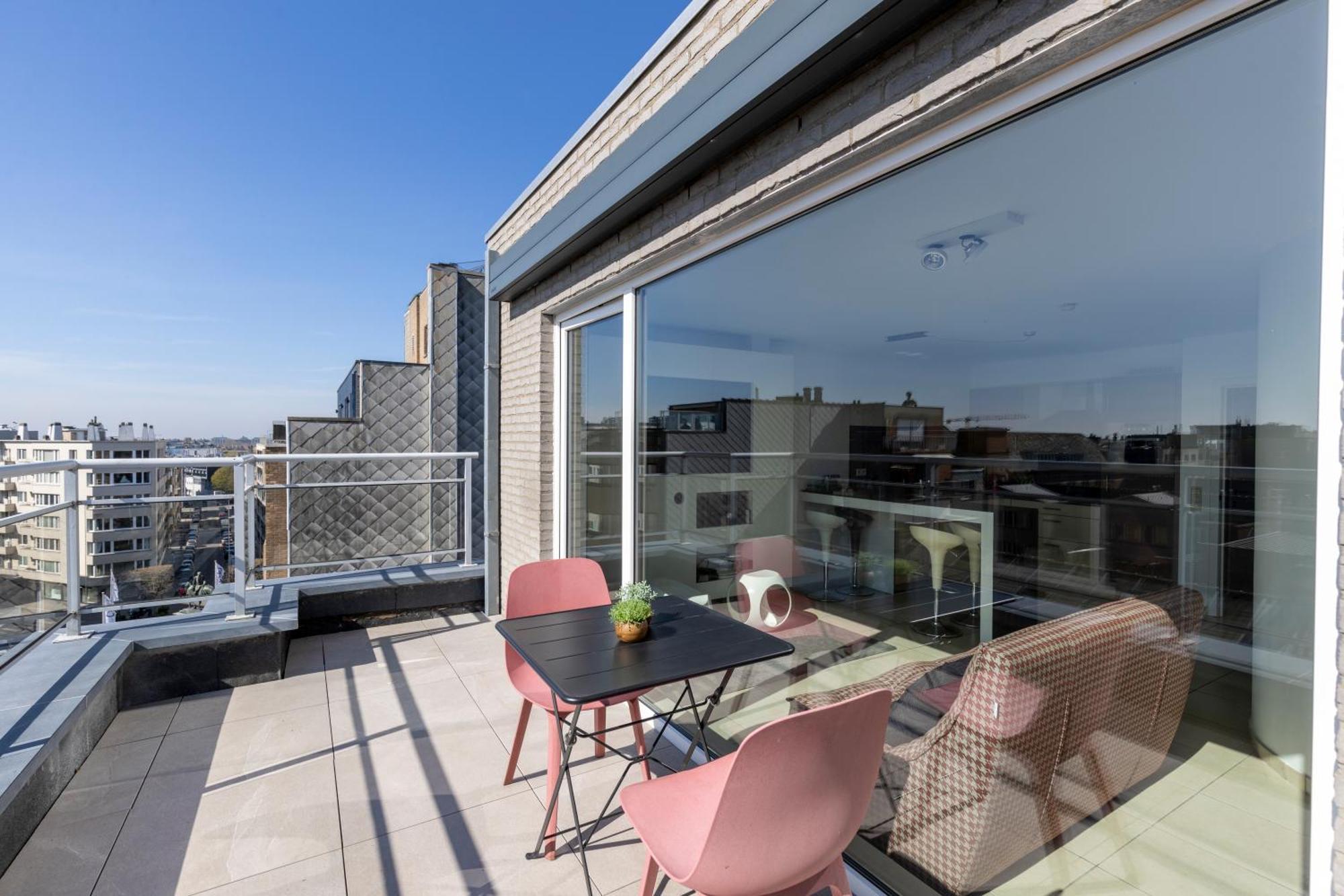 شقة Penthouse Bij Leopoldpark أوستيند المظهر الخارجي الصورة