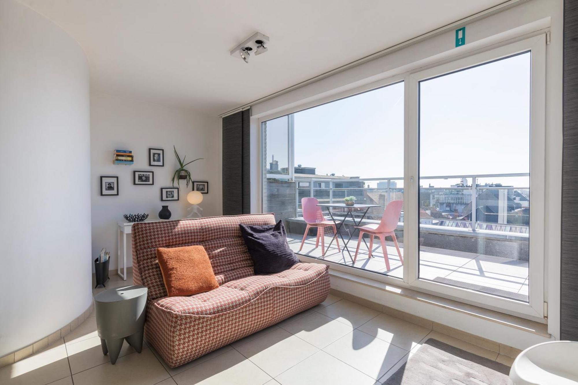 شقة Penthouse Bij Leopoldpark أوستيند المظهر الخارجي الصورة